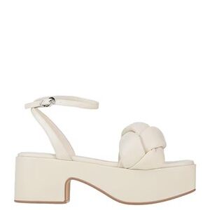 Jeffrey Campbell Braided Sandal in Cream